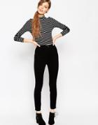 Asos Skinny Pants In Cord - Tan