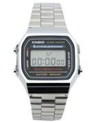 Casio A168wa-1yes Digital Bracelet Watch - Silver