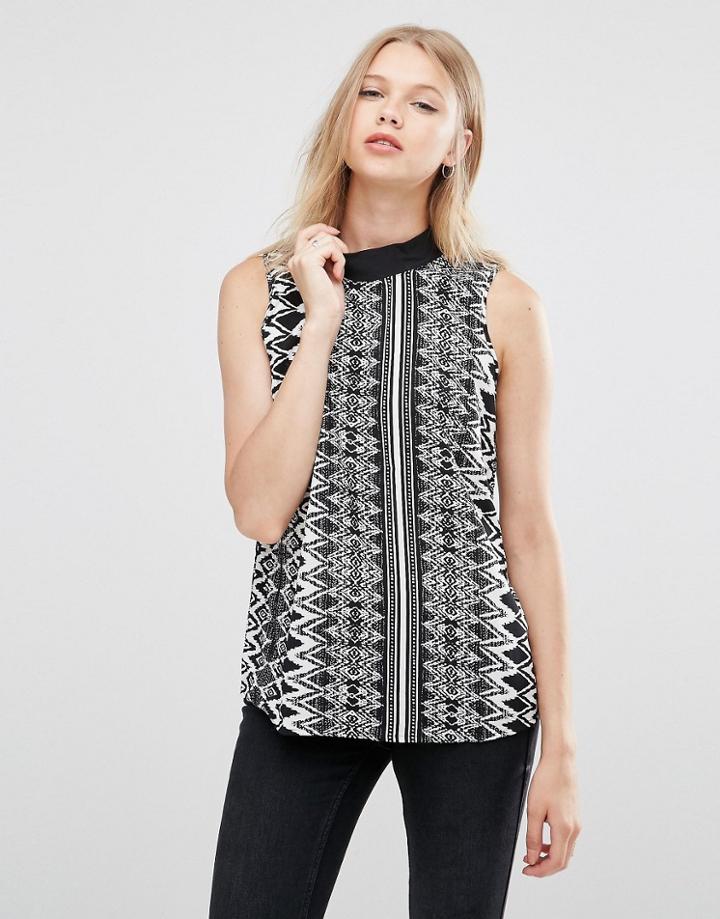 Jdy High Neck Sleeveless Top - Multi