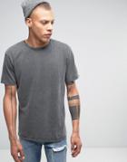 Quiksilver Yard Sale T-shirt In Acid Wash - Gray