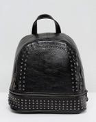 7x Star Studded Backpack - Black