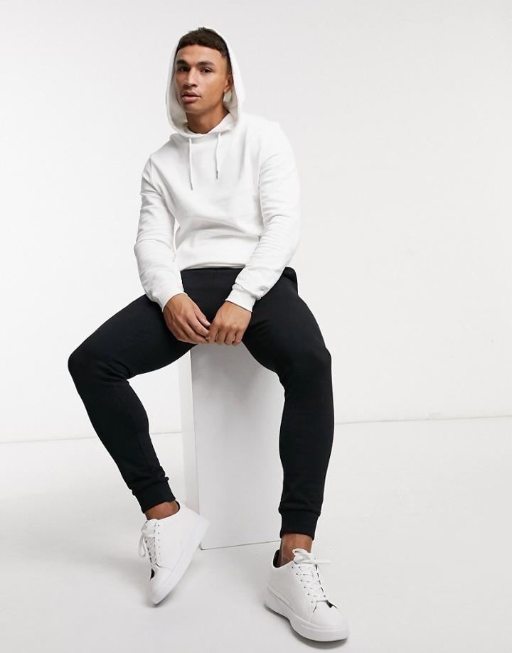 Asos Design Organic Hoodie In White