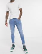 Tommy Jeans Asos Exclusive Super Skinny Fit Jeans In Light Wash-blue
