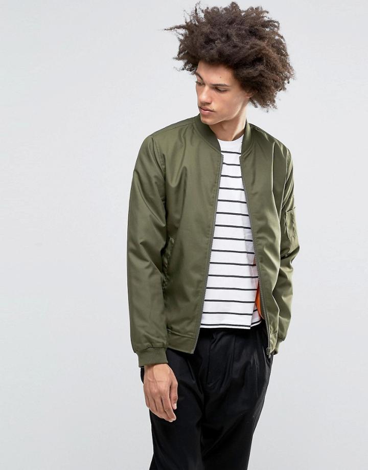 Troy Ma1 Bomber Jacket - Green