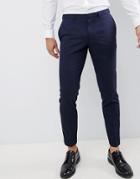 Burton Menswear Skinny Fit Suit Pants In Navy - Navy