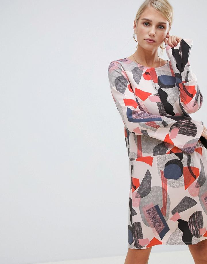 Vila Geo Print Shift Dress - Multi