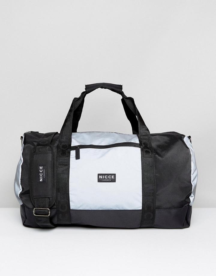 Nicce London Carryall In Reflective - Gray