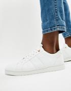 River Island Sneakers With Star Embossing In White - White
