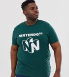 Asos Design Plus Nintendo 64 T-shirt - Green