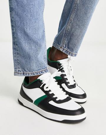 London Rebel X Retro Sneakers In Green Mix
