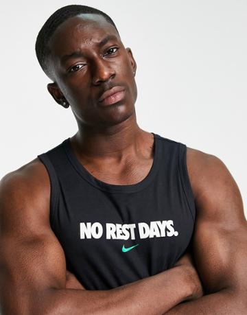 Nike Training No Rest Days Tank In Black