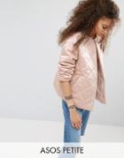 Asos Petite Luxe Quilted Jacket - Cream