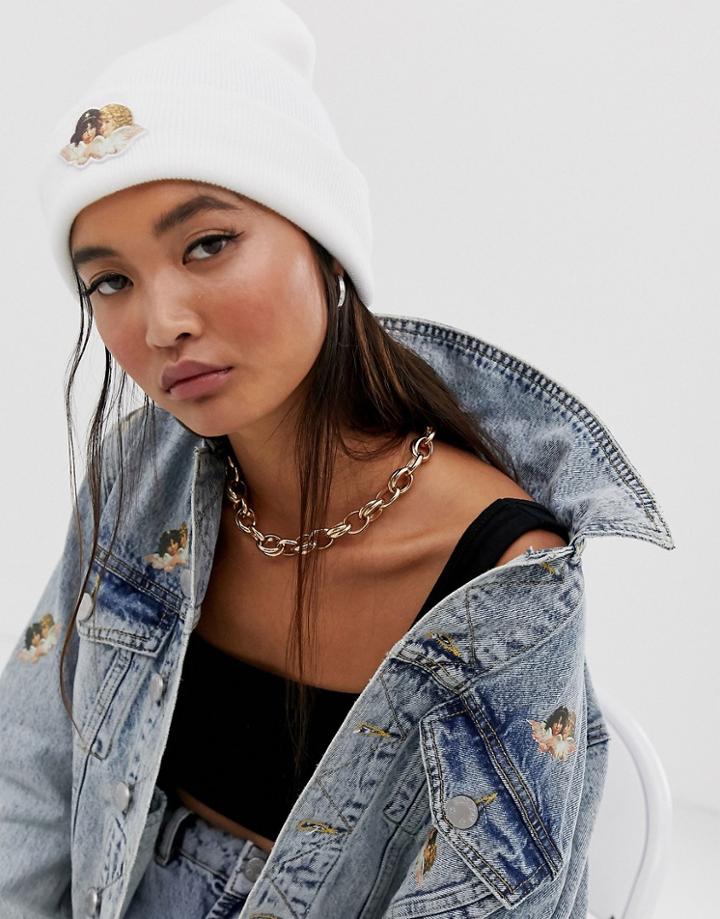 Fiorucci Angels Beanie In White