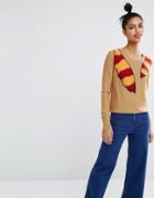 Sonia By Sonia Rykiel Intarsia Raccoon Sweater - Brown