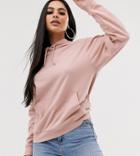 Asos Design Petite Ultimate Hoodie In Pink