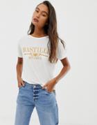 Blend She Bastille Print T-shirt - White