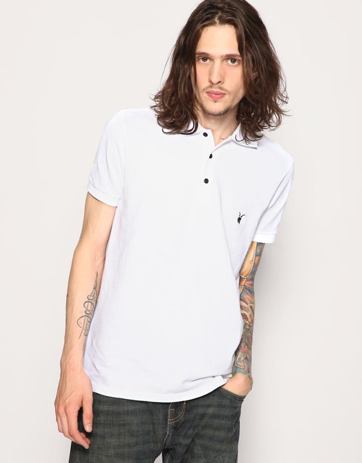 All Saints Fight Club Polo - White