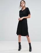 Selected Femme Belted Dress - Black