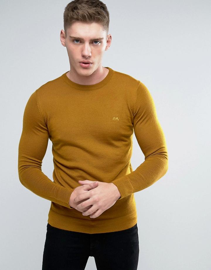 Lindbergh Sweater In Camel Merino Wool - Tan