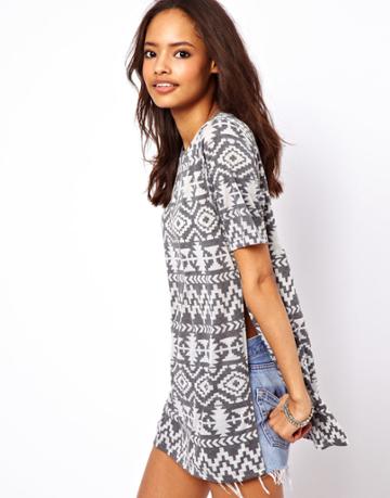 Asos T-shirt With Aztec Print