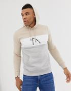 Chasin' Stevens Color Block Hoodie In Beige - Stone