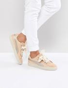 Puma Basket Heart Sneaker - Beige