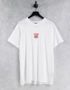 Night Addict London Print T-shirt In White