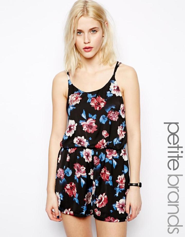 Glamorous Petite Floral Print Cami Playsuit
