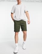 Threadbare Chino Shorts In Dark Green