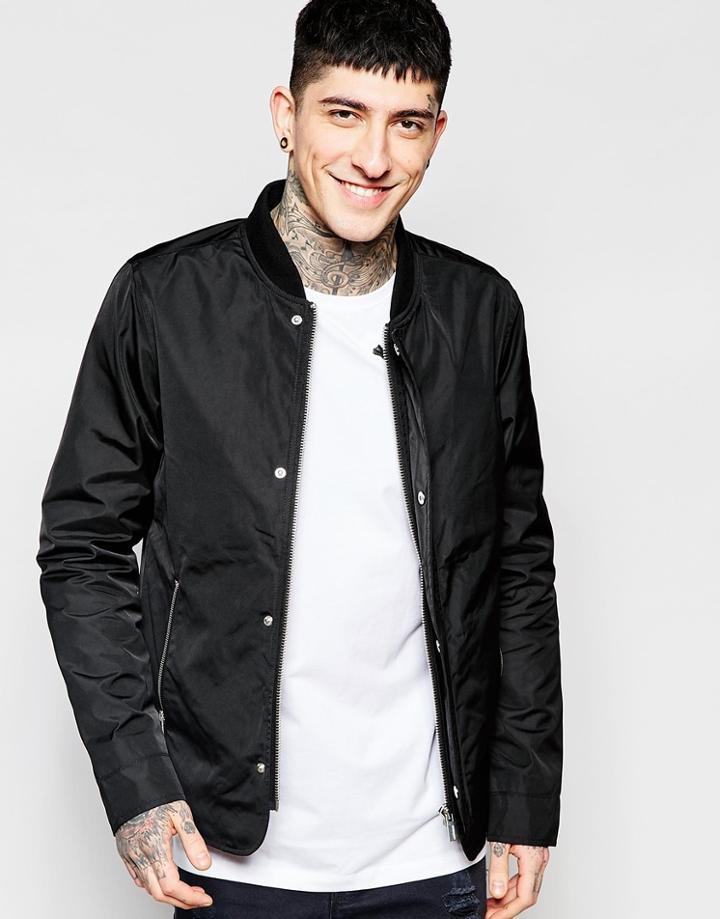 Lindbergh Bomber Jacket - Black