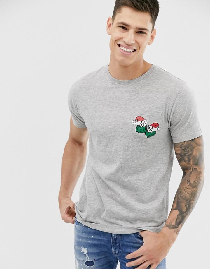 Brave Soul Sprout Pocket Detail T-shirt