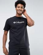 Columbia Basic Logo T-shirt In Black - Black