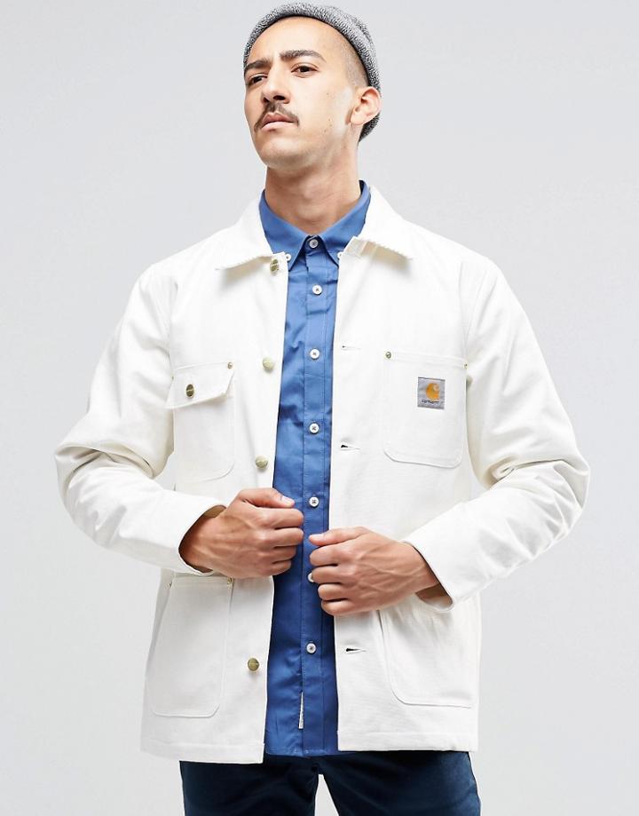 Carhartt Wip Michigan Chore Jacket - White