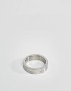 Fred Bennett Steel Spinning Band Ring In Silver - Silver