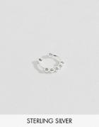 Asos Sterling Silver Faux Septum Nose Cuff - Silver
