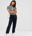 Asos Design Chino Pants In Navy-blue