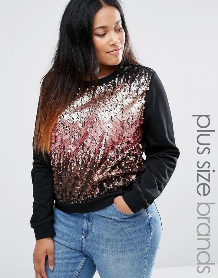 Alice & You Ombre Sequin Sweatshirt - Multi