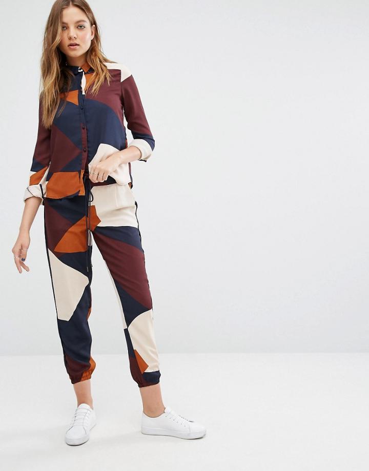 Vero Moda Color Block Track Pants - Multi