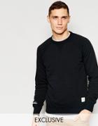 Franklin & Marshall Crew Neck Sweatshirt Exclusive To Asos - Black