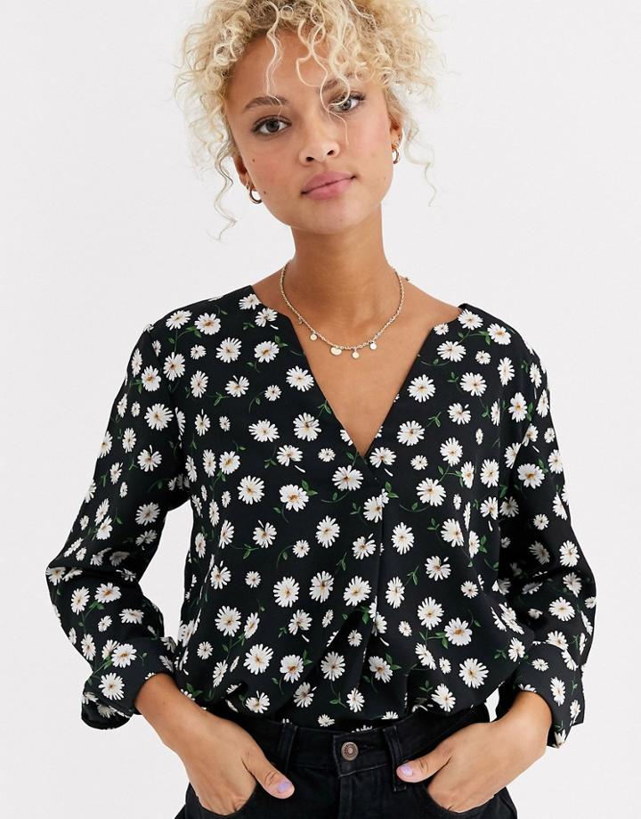 Jdy Oda V Neck Polka Dot Blouse