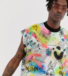 Collusion Sleeveless Printed T-shirt - Multi