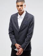 Selected Homme Blazer In Gray - Anthracite