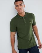 Lyle & Scott Slim Fit Polo Shirt With Stretch In Khaki - Green