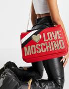 Love Moschino Chain Shoulder Bag In Red