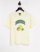 Monki Tovi Lemon Squeeze T-shirt In Pale Yellow