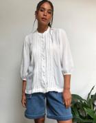 Selected Femme Prairie Blouse In White