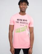 Asos Sex Pistols Longline Band T-shirt In Pink - Pink