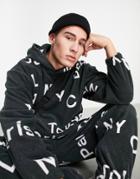 Asos Design Polar Fleece Oversized Hoodie With All Over City Print - Part Of A Set-multi