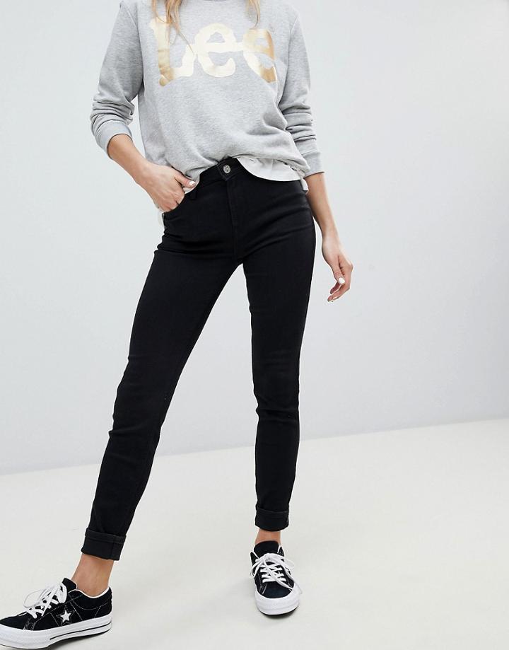Lee Scarlett High Rise Skinny Jeans - Black