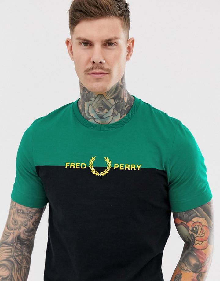 Fred Perry Sport Graphic T-shirt In Green